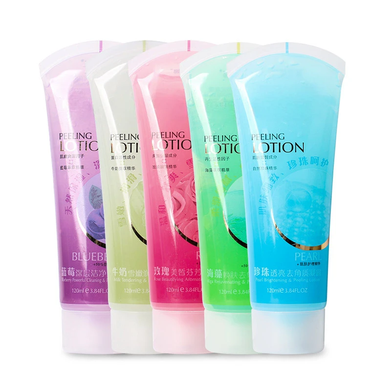 Aha Bha Exfoliant - ピーリング用の角質除去ジェルフェイス,ボディクレンジング用の角質除去液,スクラブ,ボディローション,120ml * 5個。