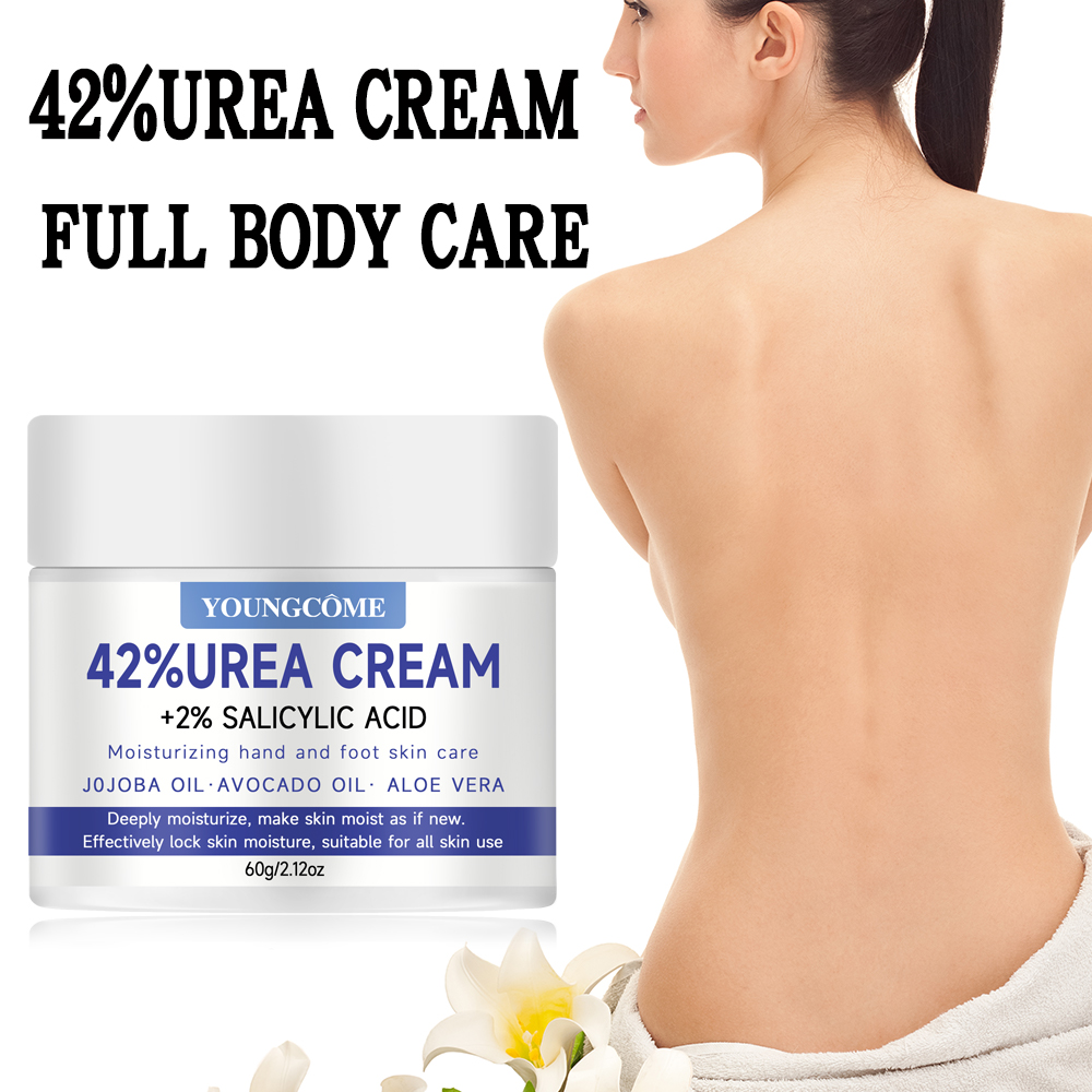 Urea Foot Cream - YOUNGCOME 42% 尿素クリーム + 2% サリチル酸ボディケアクリーム、たこ、足のひび割れ、かかと、肘に適し、ケラチンを柔らかくします。