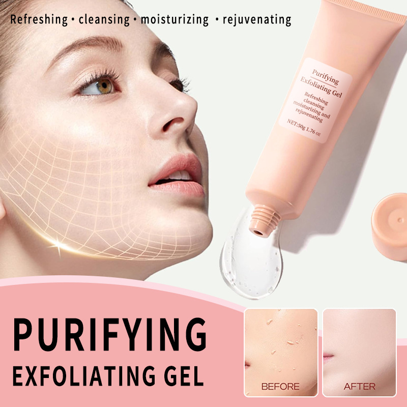 Aha Bha Exfoliant - 50 グラムの顔の角質除去ジェルディープポアクレンザー穏やかな角質除去オイルコントロールスムーズな柔らかさ保湿フェイシャルスクラブ毛穴をきれいにします