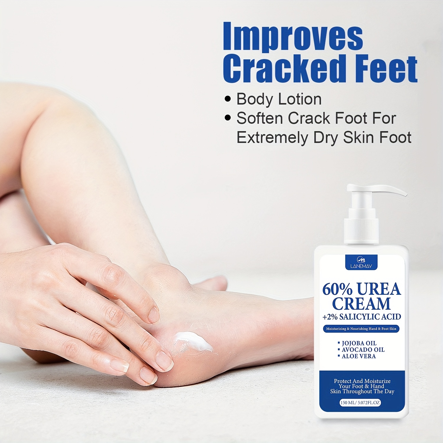 60%尿素配合の足用クリーム（サリチル酸、シアバター、アボカ - Urea Foot Cream のレビューと価格