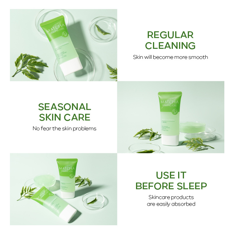 LAIKOU 抹茶角質除去ピーリングジェルフェイシャルスクラ - Aha Bha Exfoliant のレビューと価格