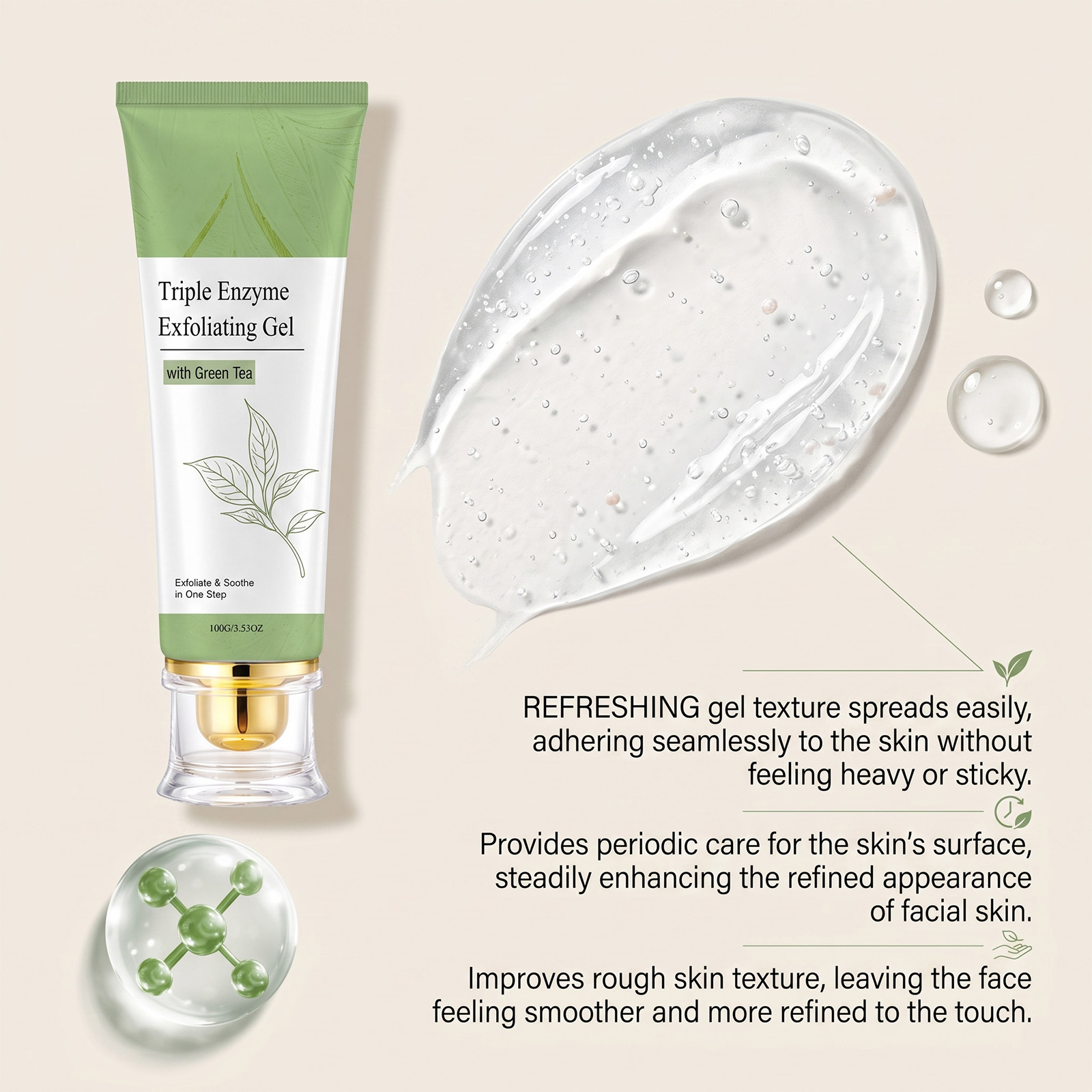 緑茶角質除去ジェル 毛穴の奥まで洗浄 黒ずみ除去 肌を整える - Aha Bha Exfoliant のレビューと価格