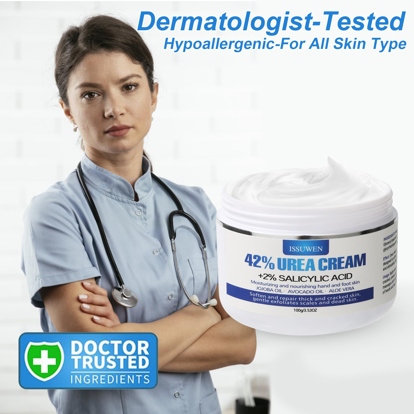 尿素クリーム 42% プラス サリチル酸 2%、乾燥ひび割れ - Urea Foot Cream のレビューと価格